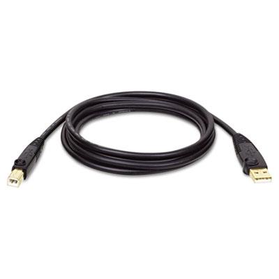 Tripp Lite USB 2.0 A/B Cable (M/M), 10 ft., Black