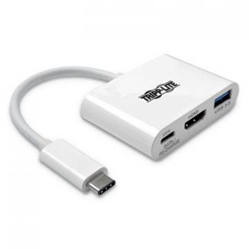 Tripp Lite USB 3.1 Gen 1 USB-C to HDMI 4K Adapter, USB-A/USB-C PD Charging Ports