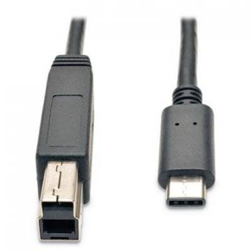 Tripp Lite USB 3.1 Gen 1 (5 Gbps) Cable, USB Type-C (USB-C) to USB 3.0 Type-B (M/M), 3 ft.