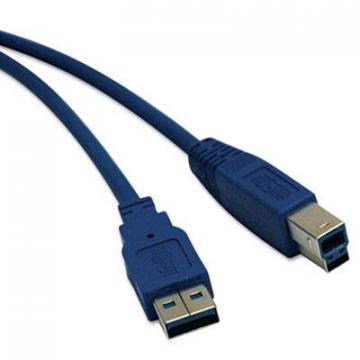 Tripp Lite USB 3.0 SuperSpeed Device Cable (A-B M/M), 10 ft., Blue