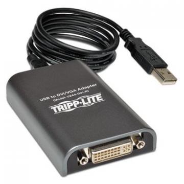 Tripp Lite USB 2.0 to DVI/VGA External Multi-Monitor Video Card, 128 MB SDRAM