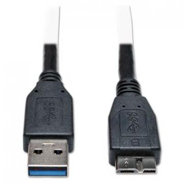 Tripp Lite USB 3.0 SuperSpeed Device Cable (A to Micro-B M/M), 1 ft., Black