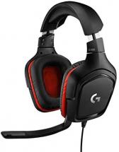 Logitech G332 Wired Gaming Headset, Rotating Leatherette Ear Cups,