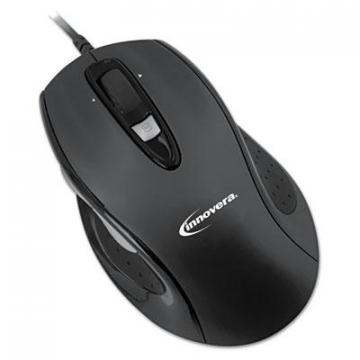 Innovera Full-Size Wired Optical Mouse, Black