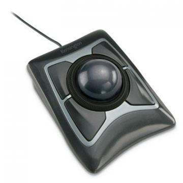 Kensington Expert Mouse Trackball, USB 2.0, Left/Right Hand Use, Black/Silver