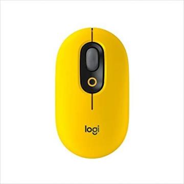 Logitech POP Mouse, Wireless Mouse with Customizable Emojis, Blast Yellow