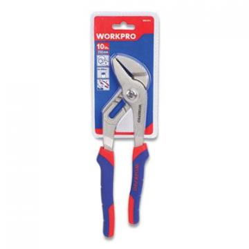 WORKPRO Groove Joint Pliers, 10" Long, Ni-Fe-Coated Drop-Forged Carbon Steel