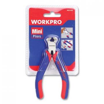 WORKPRO Mini End-Cutting Pliers, 5" Long, Ni-Fe-Coated Drop-Forged Carbon Steel