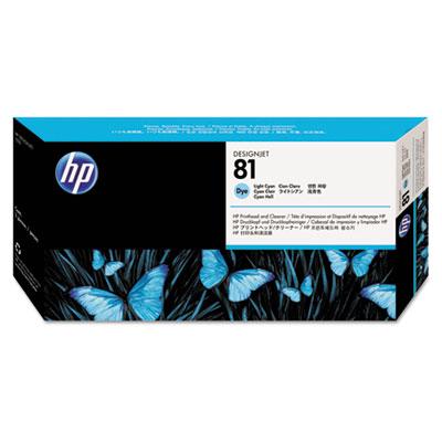 HP 81 (C4954A) Light Cyan Printhead and Cleaner