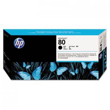 HP 80 (C4820A) Black Printhead and Cleaner