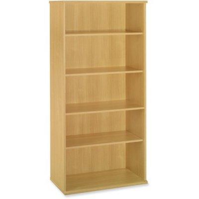 Bush Business Furniture Series C36W 5-Shelf Bookcase in Light Oak