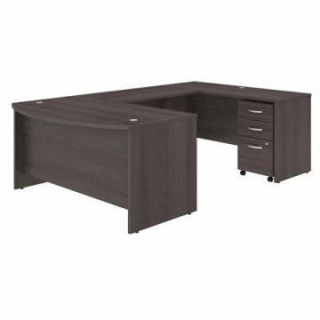 Bush Business Furniture Studio C 60W x 36D Desk with Mobile File Cabinet (STC005SGSU)