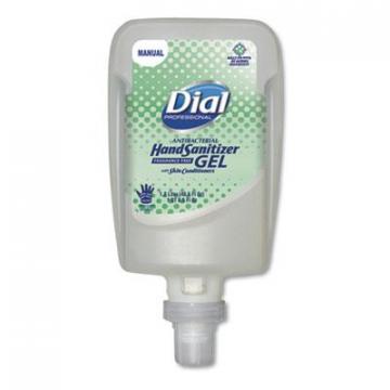 Dial FIT Fragrance-Free Antimicrobial Gel Hand Sanitizer Manual Dispenser Refill, 0.31 gal, Bottle