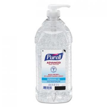 Purell Advanced Hand Sanitizer Refreshing Gel, Clean Scent, 2 L Pump Bottle, 4/Carton