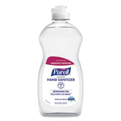 Purell Advanced Hand Sanitizer Gel, Clean Scent, 12.6 oz Squeeze Bottle, 12/Carton