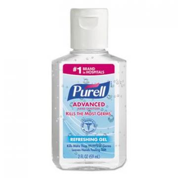 Purell Advanced Hand Sanitizer Refreshing Gel, Clean Scent, 2 oz, Squeeze Bottle, 24/Carton