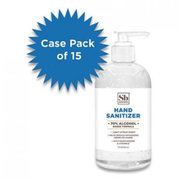 Soapbox 70% Alcohol Scented Hand Sanitizer, 12 oz Pump Bottle, Citrus, 15/Carton