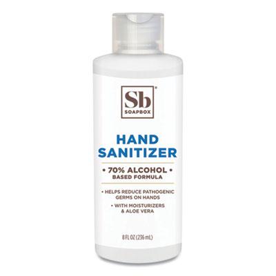 Soapbox Hand Sanitizer, 8 oz Bottle with Dispensing Cap, Unscented