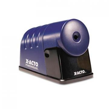 X-ACTO Powerhouse Office Electric Pencil Sharpener, AC-Powered, 3" x 6.25" x 4.5", Translucent Blue
