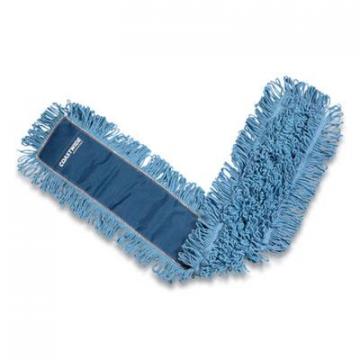 Coastwide Professional Looped-End Dust Mop Head, Cotton, 48 x 5, Blue