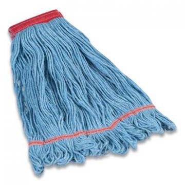 Coastwide Professional Looped-End Wet Mop Head, Cotton/Rayon/Polyester Blend, Large, 5" Headband