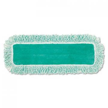 Rubbermaid Dust Pad with Fringe, Microfiber, 18" Long, Green, 6/Carton