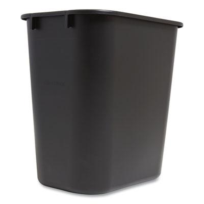 Coastwide Professional Open Top Indoor Trash Can, Plastic, 7 gal, Black