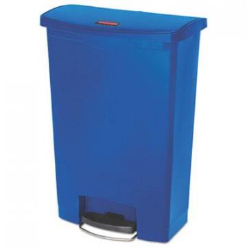 Rubbermaid Slim Jim Resin Step-On Container, Front Step Style, 24 gal, Blue