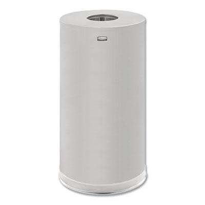 Rubbermaid European and Metallic Series Drop-In Top Receptacle, Round, 15 gal, Satin Stainless