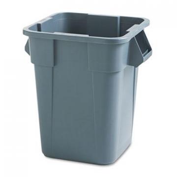 Rubbermaid Brute Container, Square, Polyethylene, 40 gal, Gray