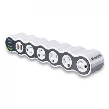 360 Electrical PowerCurve 2.1 Surge Protector, 5 AC Outlets, 2 USB Ports, 4 ft Cord, 2160 J