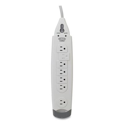 Belkin SurgeMaster Home Series Surge Protector, 7 Outlets, 6 ft Cord, 1045 J, White