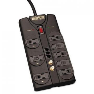 Tripp Lite Protect It! Surge Protector, 8 Outlets, 8 ft. Cord, 2160 Joules, RJ11, Dark Gray