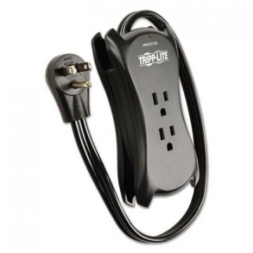Tripp Lite Protect It! Travel-Size Surge Protector, 3 Outlets/2 USB, 1-1/2 ft Cord, 1050 J