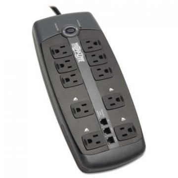Tripp Lite Protect It! Surge Protector, 10 Outlets, 8 ft. Cord, 2395 Joules, Black