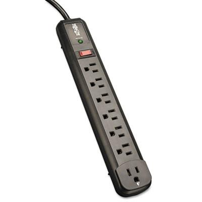 Tripp Lite Protect It! Surge Protector, 7 Outlets, 4 ft. Cord, 1080 Joules, Black