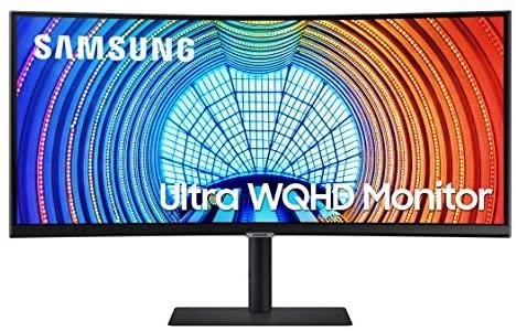 Samsung 34” S65UA Series Computer Monitor, Ultrawide QHD Screen, HDR10, 100Hz, Curved