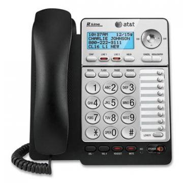Vtech ML17928 Two-Line Corded Speakerphone, Black/Silver