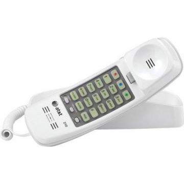 Vtech Vtech 210 Corded Trimline Phone with Speed Dial and Memory Buttons, White
