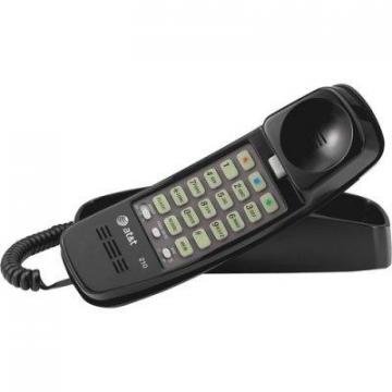Vtech Vtech 210 Corded Trimline Phone with Speed Dial and Memory Buttons, Black
