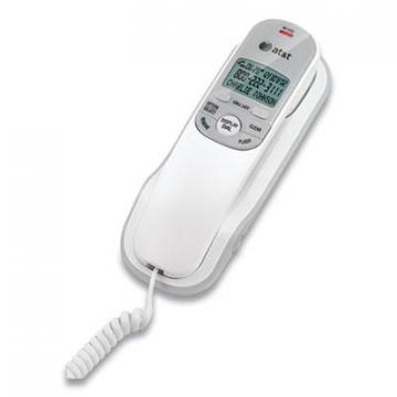 AT&T TR1909 Trimline Corded Telephone, White