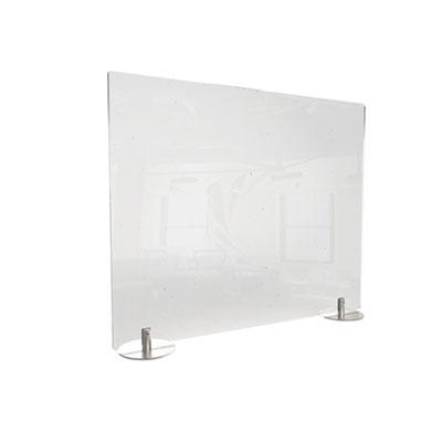 Ghent Desktop Free Standing Acrylic Protection Screen, 23.75 x 5 x 29, Clear