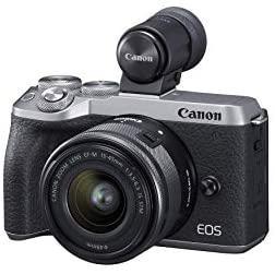 Canon EOS M6 Mark II Mirrorless Digital Compact Camera + EF-M 15-45mm F/3.5-6.3 IS STM + EVF Kit