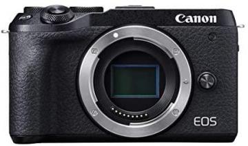 Canon EOS M6 Mark II Mirrorless Camera, Body Only, Black