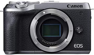 Canon EOS M6 Mark II Mirrorless Camera, Body Only, Silver