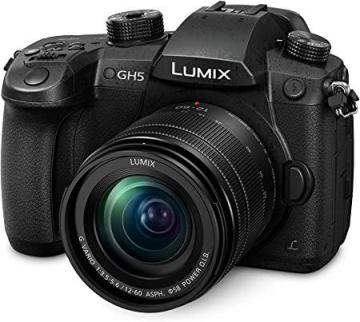 Panasonic LUMIX DC-GH5MEB-K Compact System Mirrorless Camera with 12-60 mm Lens, Black