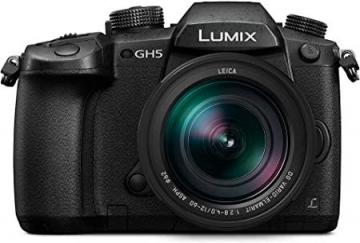 Panasonic LUMIX DC-GH5LEB-K Compact System Mirrorless Camera with 12-60 mm Leica Lens, Black