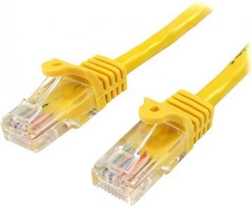 StarTech 1m Yellow Cat5e Snagless RJ45 UTP Patch Cable