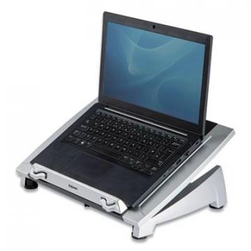 Fellowes Office Suites Laptop Riser Plus, 15 1/16 x 10 1/2 x 6 1/2, Black/Silver