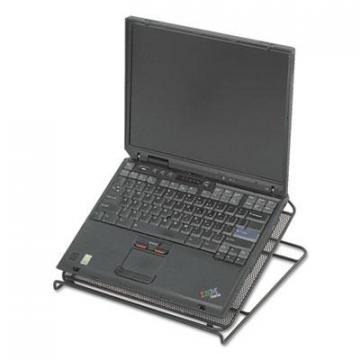 Safco Onyx Adjustable Steel Mesh Laptop Stand, 12 1/4 x 12 1/4 x 1, Black